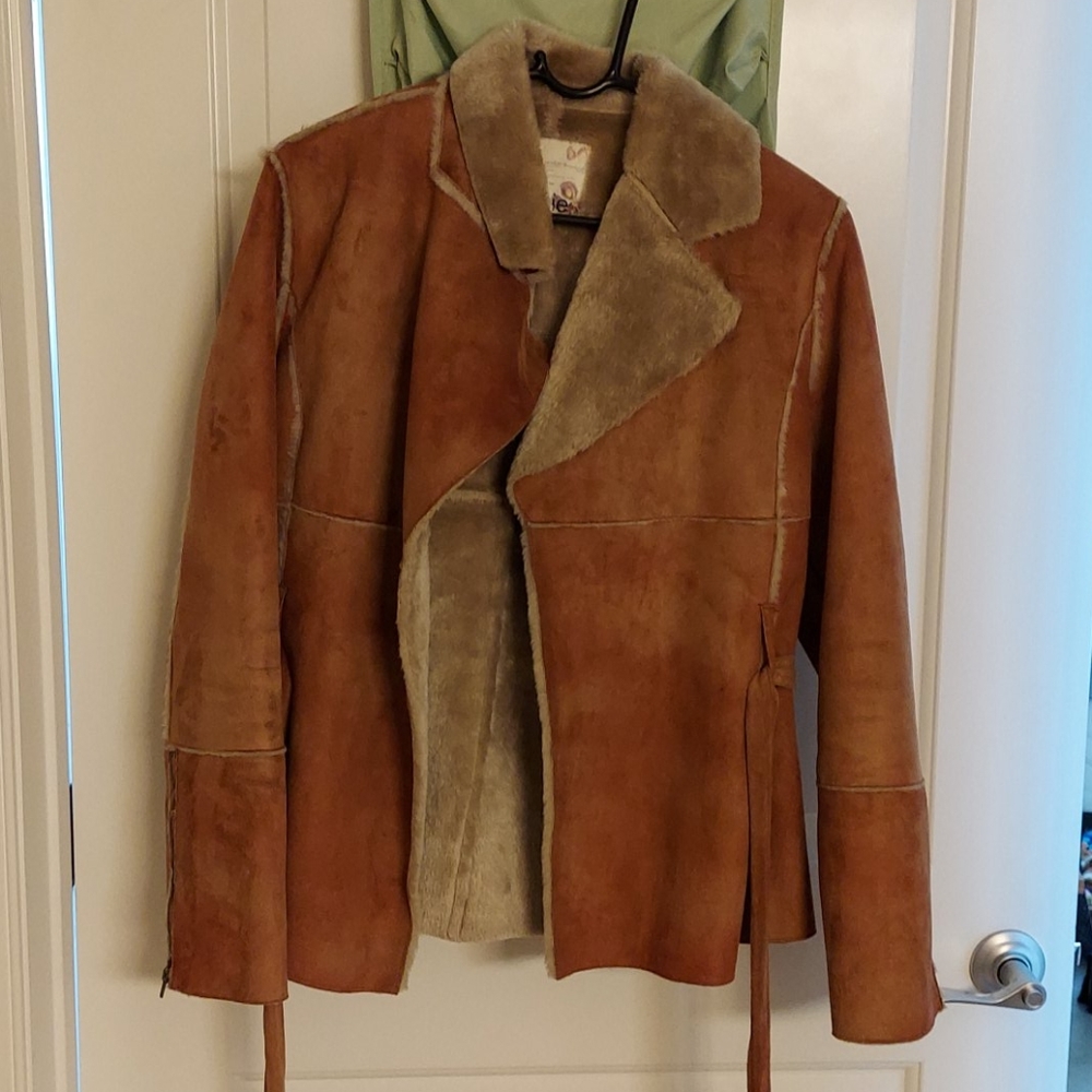 Faux suede/faux fur jacket 😍